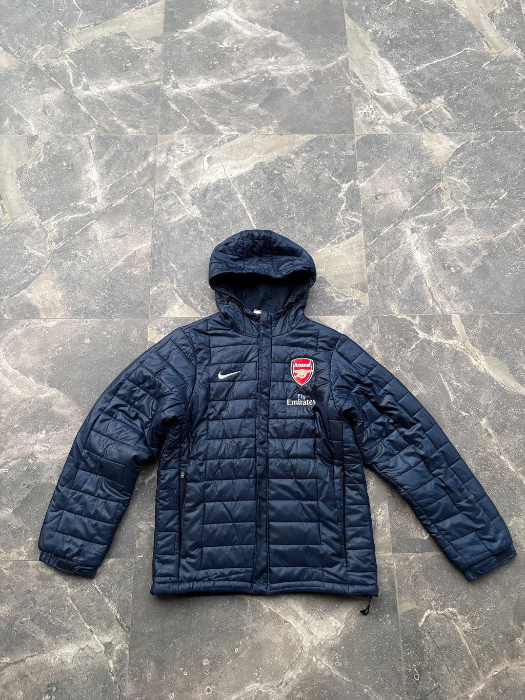 Nike x Arsenal Vintage 2000s Puffer Hooded Jacket